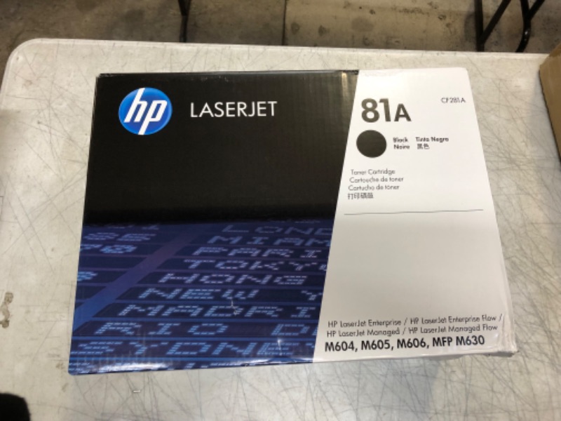 Photo 2 of HP 81A Standard Black Toner Cartridge