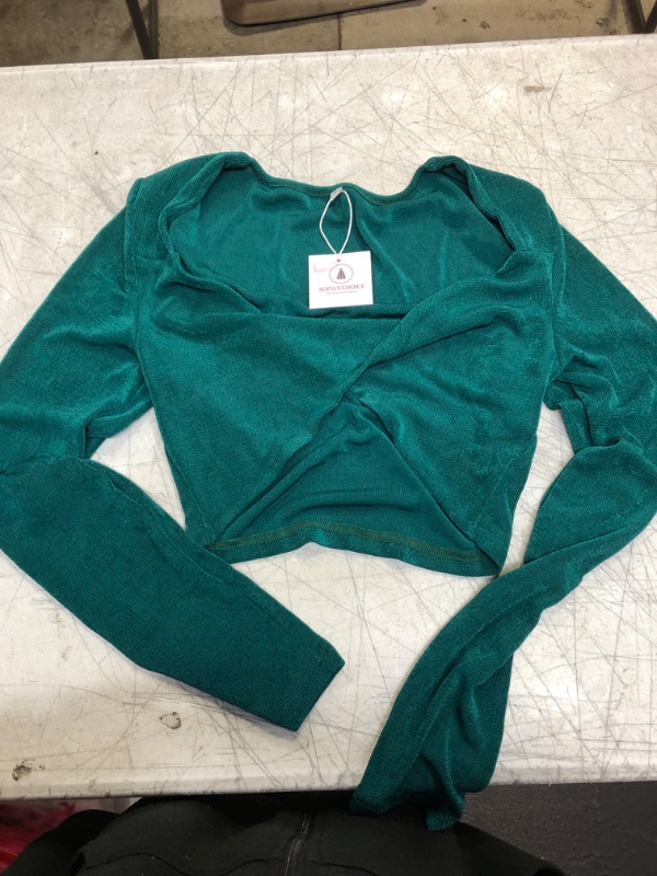 Photo 1 of Green Long Sleeve Top Medium 