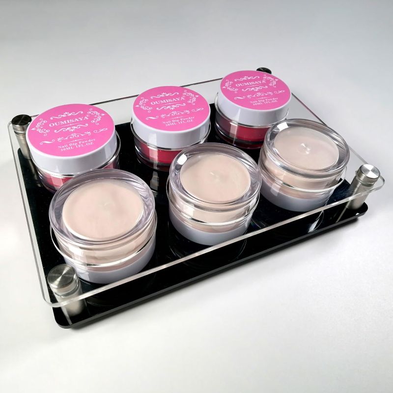 Photo 1 of 1OZ Acrylic Nail Dip Powder Organizer Storage | Display Racks for Salon Professionals and Home Nail Manicure (?5.2cm x 6 holes)
