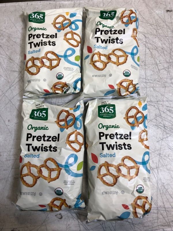 Photo 2 of 365 by Whole Foods Market, Organic Mini Pretzel Twists, 8 Ounce Salted 8 Ounce (Pack of 4) (BB 05MAR24)