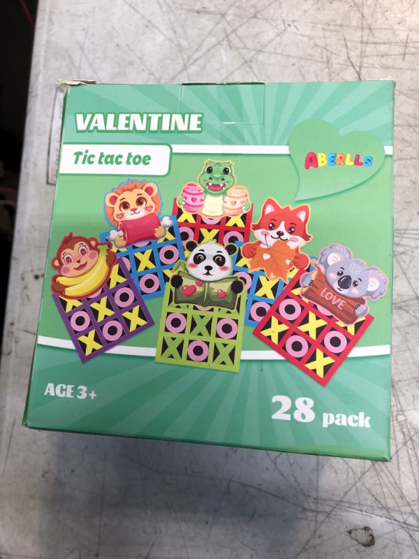 Photo 2 of ABERLLS 28 Pack Tic-Tac-Toe with Valentines Day Cards for Kids School, Valentines Day Gifts for Kids, Valentines Mini Board Game Toys for Kids Classroom, Valentines Day Exchange Gifts, Party Favors
