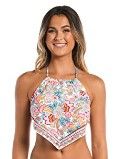 Photo 1 of ++TOP ONLY++ Hobie Women's High Neck Midkini Swimsuit Top X-Large Multi