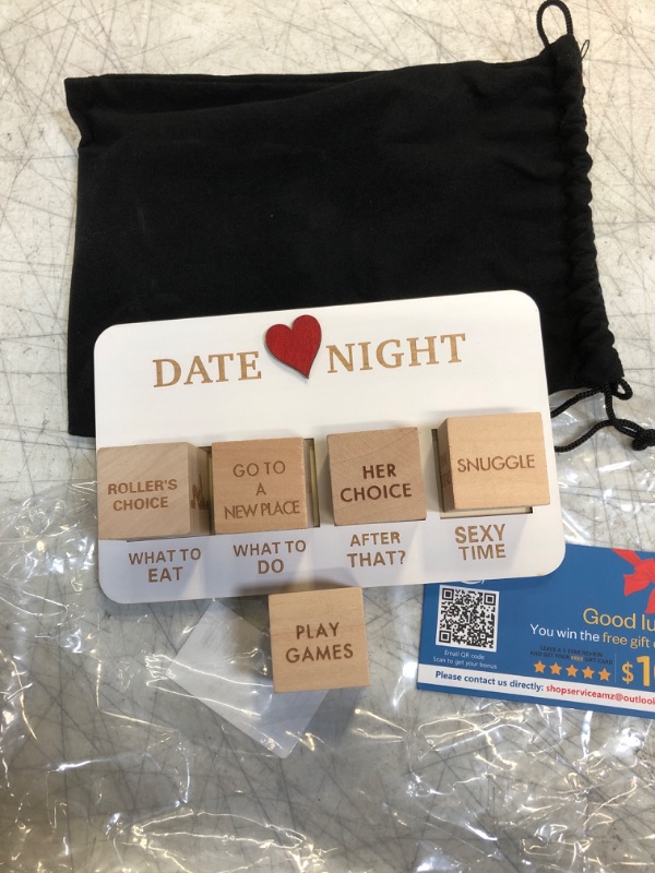 Photo 2 of Date Night Dice for Couples, Anniversary Wooden Gifts for Her, Take Out Dice, Love Dice, Food Decision Dice, Date Ideas for Couples, Valentine's Day Birthdays Gifts for Boyfriend-Girlfriend

