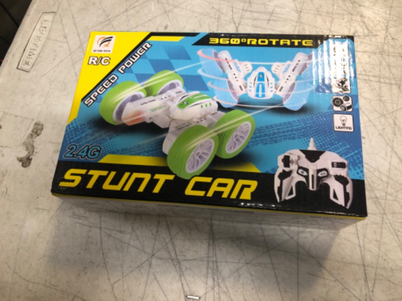 Photo 1 of Alkinoos Stunt Drift Car, Remote Control Car with Two Modes and 4-Wheel Drive, RC Car with Gesture Sensing, 360-Degree Flips, Music and Lights - Blue 1:12 Stunt Drift Car Blue