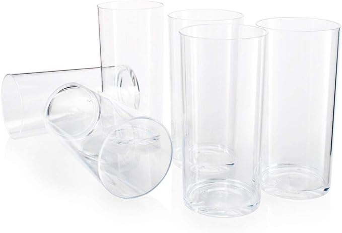 Photo 1 of SET of 6 acrylic tumblers - 20 OZ acrylic glassware great use for acrylic wine glasses, or acrylic drinking glasses - Great gift idea
