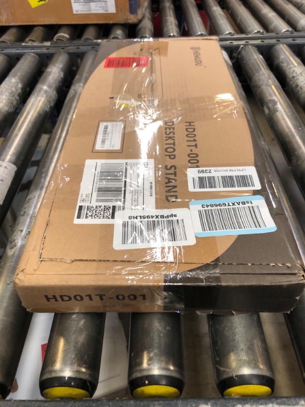 Photo 1 of Clear Computer Monitor Riser with Height Adjustable Multi Media Desktop Stand for Flat Screen LCD LED TV, Laptop/Notebook/Xbox One,HD01T-001