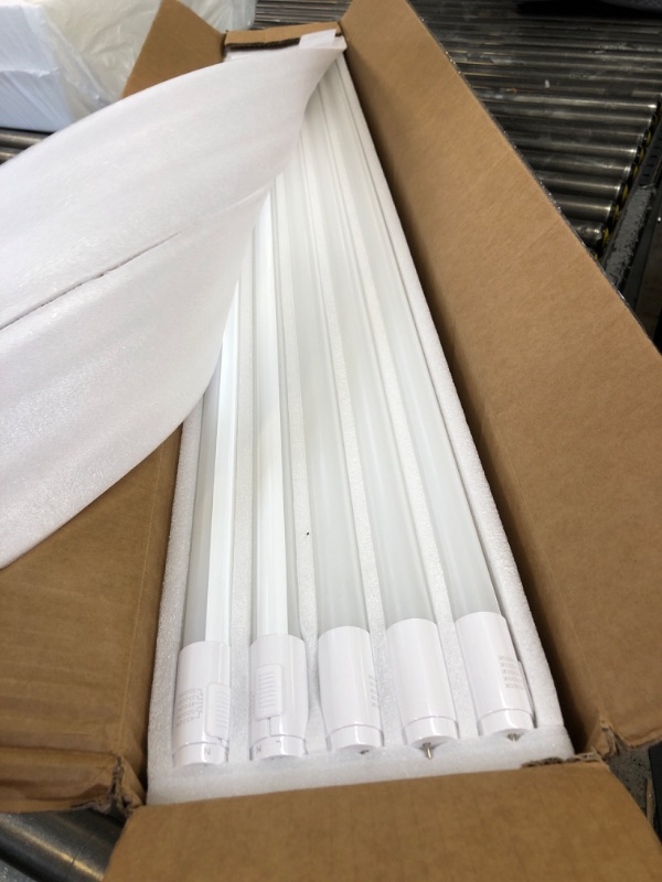 Photo 2 of 20 Pack 5CCT 4FT LED T8 Ballast Bypass Type B Light Tube, 18W, 3000K/3500K/4000K/5000K /6500K Selectable, Single or Double End Powered, 2300lm, Frosted Cover, T8 T10 T12 Tube Light, 120-277V, UL, FCC