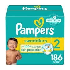 Photo 1 of Pampers Swaddlers Disposable Diapers - Size 2 - 186ct
