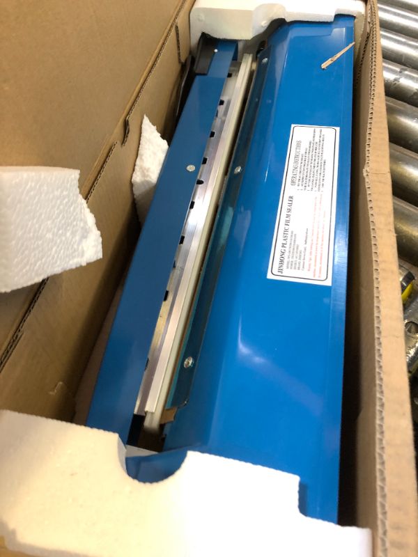 Photo 1 of 16 Inch Impulse Heat Sealer Manual Bags Sealer Sealing Machine Heating Closer for Plastic PE PP Mylar Poly Foil Bags Home Restaurant Food Storage with Extra Replace Element