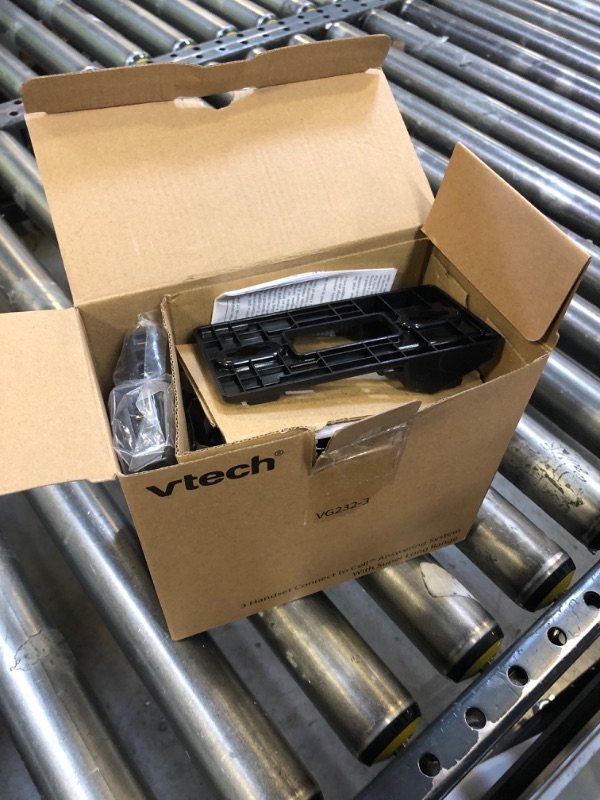 Photo 1 of VTech 3-Handset Cordless Phone with Answering Machine, with Large Display and Big Buttons Caller ID, Full-Duplex Speakerphone, Last 10 Number Redial, Easy to use VG232-3