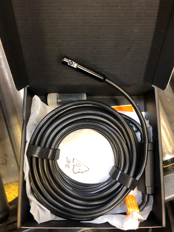 Photo 1 of USB C Endoscope Camera with Light, Teslong 1080P HD Dual Lens Snake Borescope Inspection Cam with 8+1 LEDs, 16.5FT Flexible Probe Cable, Fiber Optic Scope Compatible with iPhone 15, Android Phone