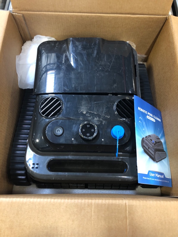 Photo 2 of Cordless Pool Cleaner, Robotic Pool Vacuum for Inground Pools with Upgraded 4 Motors, Wall & Waterline Cleaning, 300min Battery Life, Intelligent Route Planning, Pool Robot for Pools up to 2,000 Sq.ft