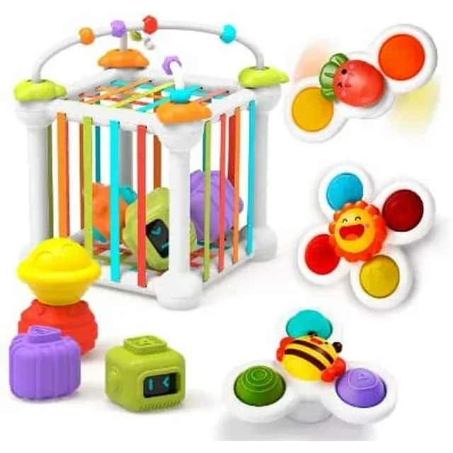 Photo 1 of Land Cute & BPA Free Sensory Baby Activity Toy for Boys and Girls – Sensory Toys for Toddlers 1-3 Age – Kids Creative Skill, Fine Finger Skills & Hand-Eye Coordination