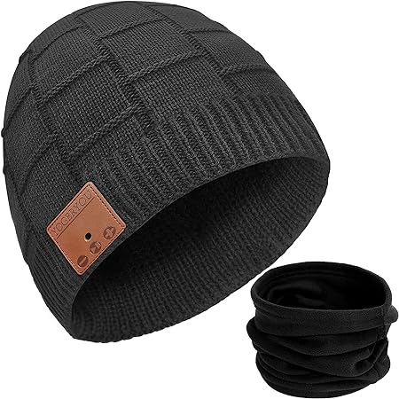 Photo 1 of Bluetooth Beanie Hat Christmas Stocking Stuffers Unique Gifts for Men Women Black