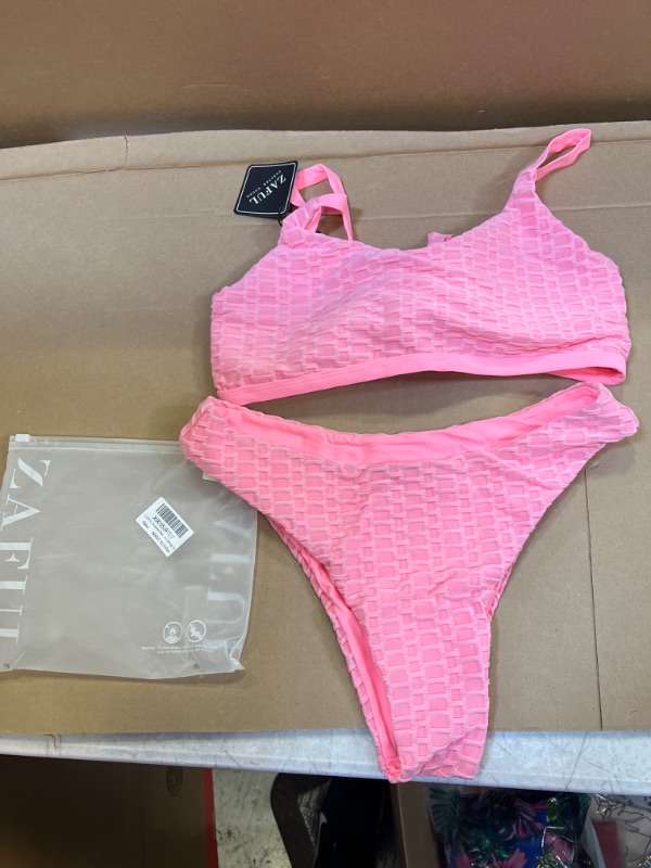 Photo 1 of 2 PCS SET WOMENS SWIMWEAR SIZE LARGE 