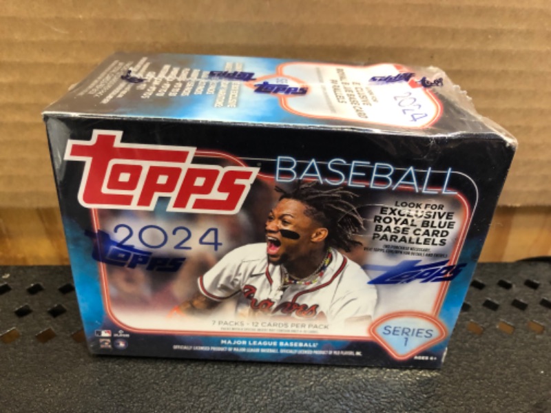 Photo 2 of 2024 Topps Series 1 MLB Baseball 84ct. Blaster Box