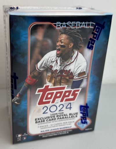 Photo 1 of 2024 Topps Series 1 MLB Baseball 84ct. Blaster Box