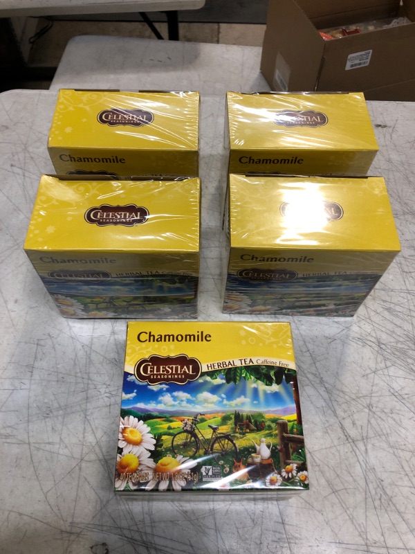 Photo 2 of +++BUNDLE OF 5 +++Celestial Seasonings Chamomile Tea Bags - 40 ct