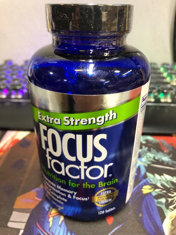 Photo 2 of Focus Factor Adults Extra Strength, 120 Count - Brain Supplement for Memory, Concentration and Focus - Complete Multivitamin with DMAE, Vitamin D, DHA - Trusted Health Vitamins 120 Count (Pack of 1)