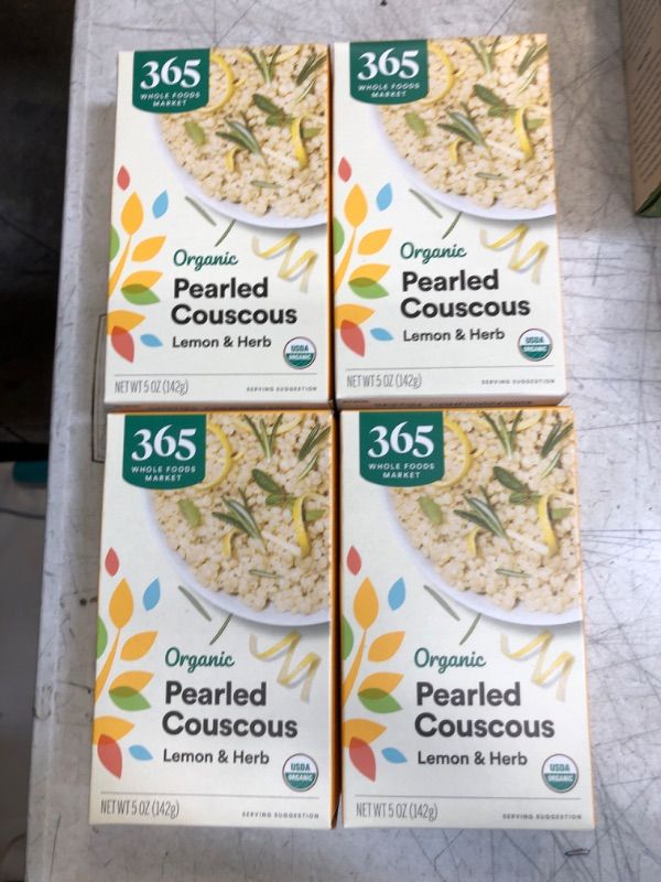 Photo 3 of ++PACK OF 4++ 365 by Whole Foods Market, Organic Lemon And Herb Pearled Couscous, 5 Ounce