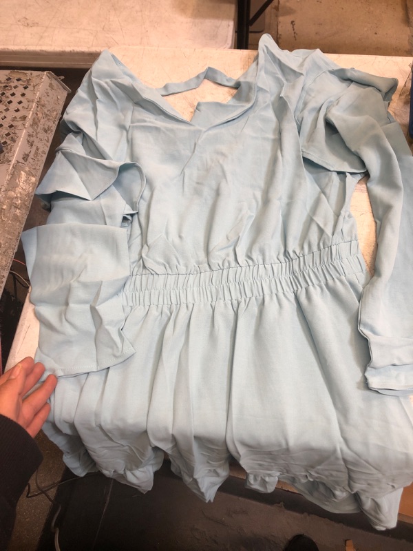 Photo 1 of DOKOTOO WOMENS SKY BLUE MEDIUM DRESS MEDIUM