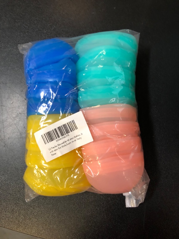 Photo 2 of 16 Packs Reusable Water Balloons Fast Refillable for Kids Outdoor Activities,Silicone Water Balloons,Magnet Water Balloons Self Sealing Water Splash Bombs for Summer Games