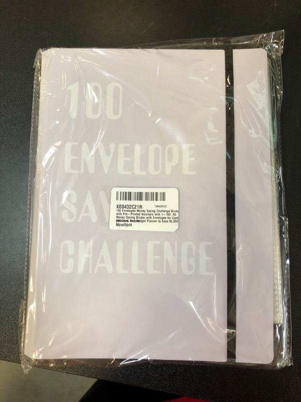 Photo 1 of 100 Envelopes Money Saving Challenge Binder with Pre-Printed Numbers with 1-100, A5 Money Saving Binder with Envelopes for Cash and Card, and Budget Planner to Save $5,050 (Macaron Purple)