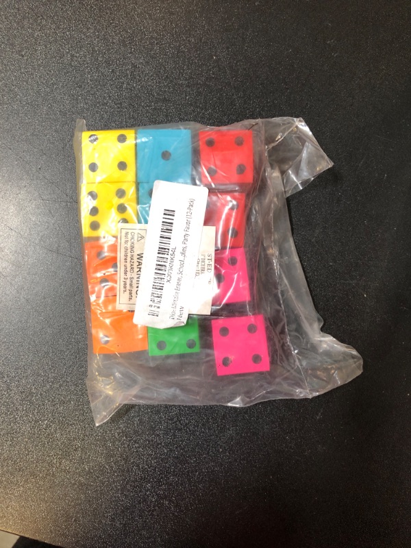 Photo 2 of Chochkees Dice Mistake Eraser, School Supplies, Party Favor (12-Pack)