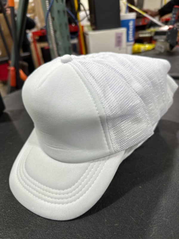 Photo 1 of 10 piece white trucker hats 