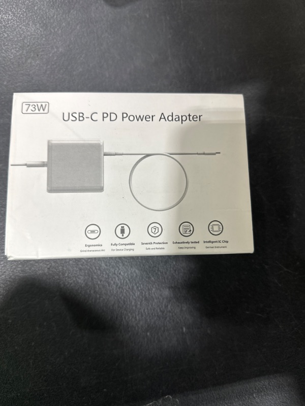 Photo 2 of Charger Compat for MacBook Pro MacBook Air 13 14 15 16 inch 2023 2022 2021 2020 2019 2018, M1 M2 M3, iPad/Pro/Air/Mini, iPhone 15 Pro Max, 60/61W USB C Fast Charging Double Port, 11.1FT Cord white-lt