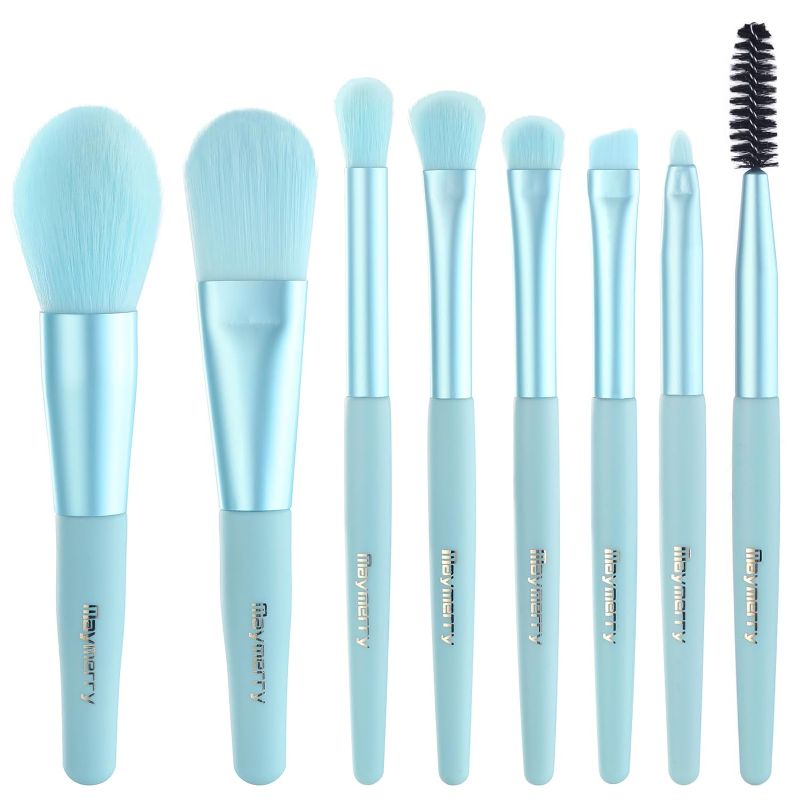 Photo 1 of 2 PACK- Mini Brush kit, 8pcs Mini Makeup Brushes, Makeup Brush Set Face brushes for Foundation, Blush, Eye Brushes for Blending, Shadow, Eyelash, Lip and Brow, travel makeup brushes