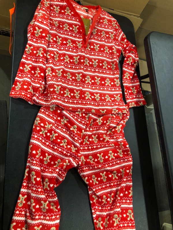 Photo 2 of (L) Soft gingerbread pajama set. Size large