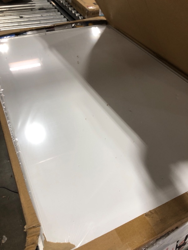 Photo 1 of DEVELOP Magnetic Dry Erase White Board, 36 x 24 Inch, Silver Aluminium Framed Wall Hanging Whiteboard, Lightweight Writing Boards with Detachable Marker Tray, 4 Dry Erase Markers, 4 Magnets 36x24 inch