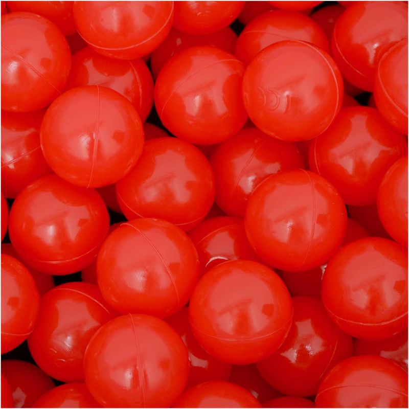 Photo 1 of 25 Baby Ballpit Balls - 5.5 cm Ball Pool Play Balls for Kids from 0 Years Red
