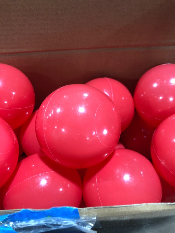 Photo 3 of 25 Baby Ballpit Balls - 5.5 cm Ball Pool Play Balls for Kids from 0 Years Red
