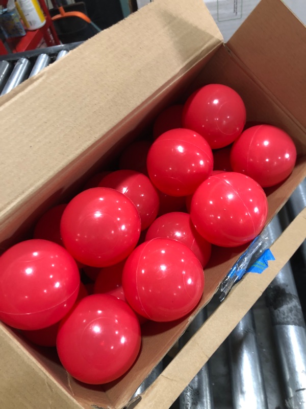 Photo 1 of 25 Baby Ballpit Balls - 5.5 cm Ball Pool Play Balls for Kids from 0 Years Red
