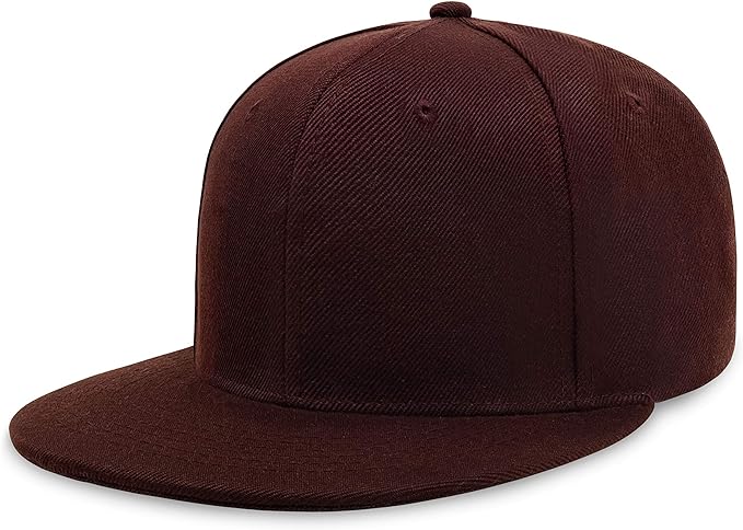 Photo 1 of 
CHOK.LIDS Flat Bill Visor Classic Snapback Hat Blank Adjustable Brim High Top End Trendy Color Style Plain Tone Baseball Cap
