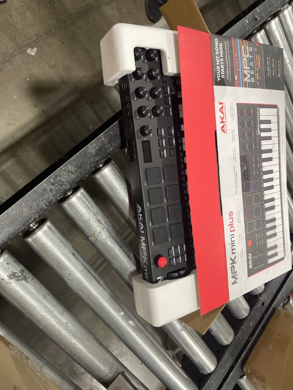 Photo 1 of Akai Professional MPK Mini Plus - USB MIDI Keyboard Controller with 37 Mini Keys, 8 MPC Pads, Sequencer & Focusrite Scarlett Solo 3rd Gen USB Audio Interface, for the Guitarist, Vocalist Plus MPK Mini + Audio Interface