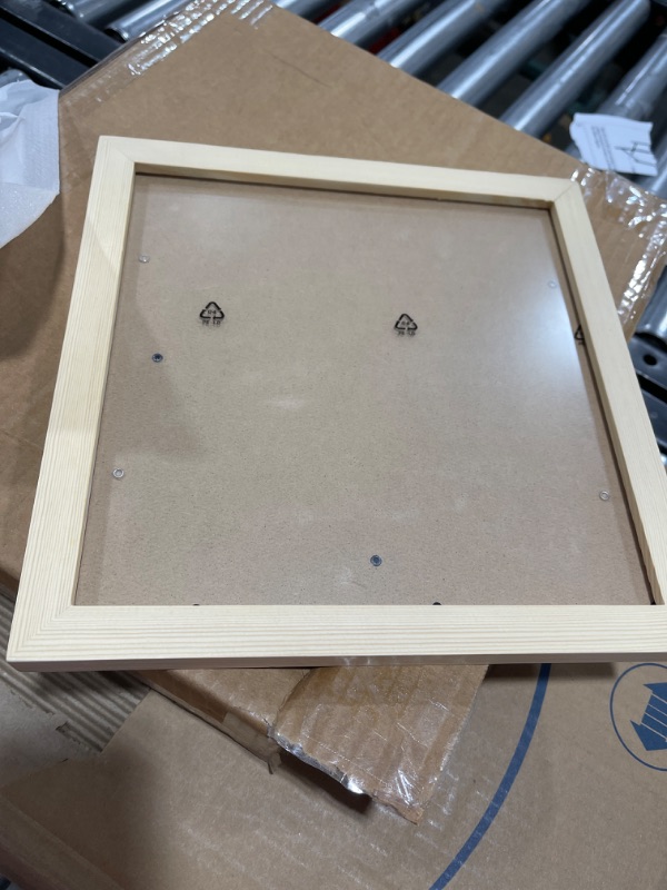 Photo 2 of 10x10 Photo Frame Solid Wood Frame 10x10 Picture Frame Square. Environmental Protection, no Paint. Panel Plastic Material. The Protective Lilm Must Torn Off.The Front Window 9 1/2x9 1/2 inch.Wall or