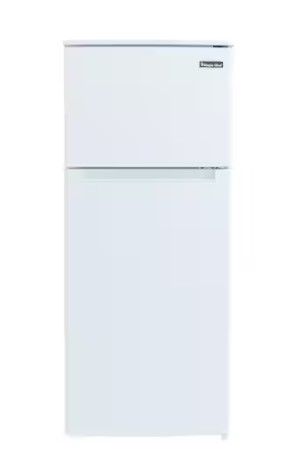 Photo 1 of 18.5 in. W, 4.5 cu. ft. 2-Door Mini Refrigerator, with Freezer in White
