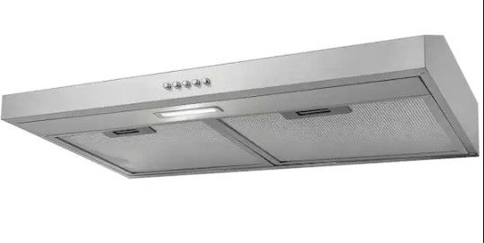 Photo 1 of 30 in. 58 CFM Convertible Under Cabinet Range Hood in Brushed Stainless Stee