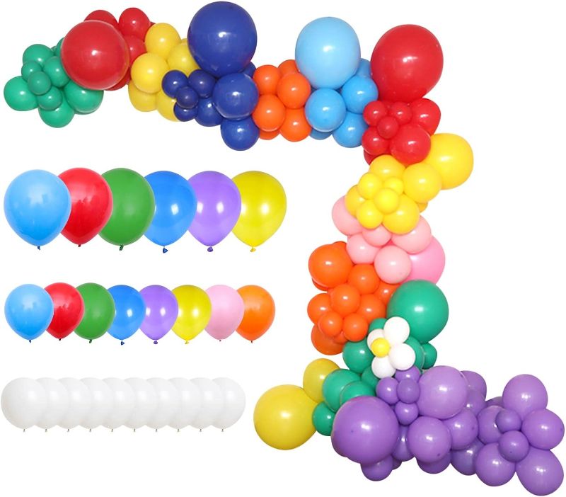 Photo 1 of 143Pack DIY Balloon Garland Kit 10" Multi-color Balloon Arch