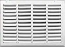 Photo 1 of 18" x 23" [Duct Opening Size] Steel Return Air Filter Grille [Removable Door] for 1-inch Filters | Vent Cover Grill, White |