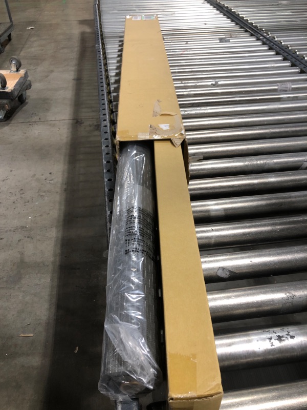 Photo 1 of GoDear Design Deluxe Adjustable Sliding Panel Track Blind 45.8"- 86" W x 96" H, Extendable 4-Rail Track, Vertical Blinds for Sliding Glass Doors, Shimmering Trimmable Shade, Semi-Sheer, Obsidian Obsidian 45.8"-86" W x 96"H