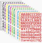 Photo 1 of 1512 pieces 12 Sheets Vinyl Letter Stickers Kit, Numbers Sticker Decal for Mailbox, Signs, Window, Door, Cars, Trucks, Home, Business, Address Number (1 Inch, 12 Colors Set)