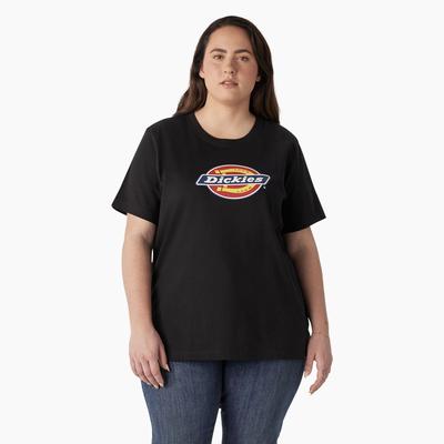 Photo 1 of Dickies Women's Plus Heavyweight Logo T-Shirt - Black Size 2X (FSW47R)
