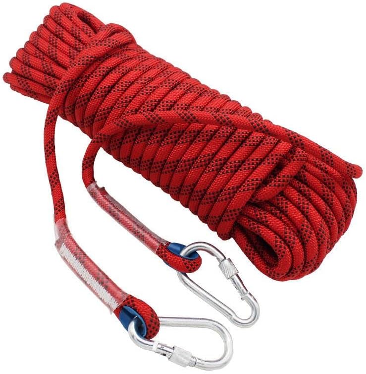 Photo 1 of 10mm 12mm Outdoor Rock Climbing Rope;Tree Climbing Rope;Static Rope Climbing Rope for Adults;Escape Safety Rope Fire Rescue Parachute Climbing Equipment
