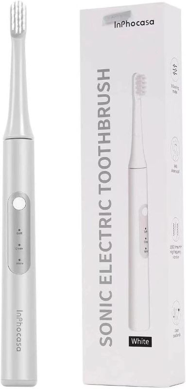 Photo 1 of 1 Pack Sonic Electric Toothbrush for Adults and Kids, Rechargeable Electric Toothbrush 3 Modes 2 Minutes Smart Timer