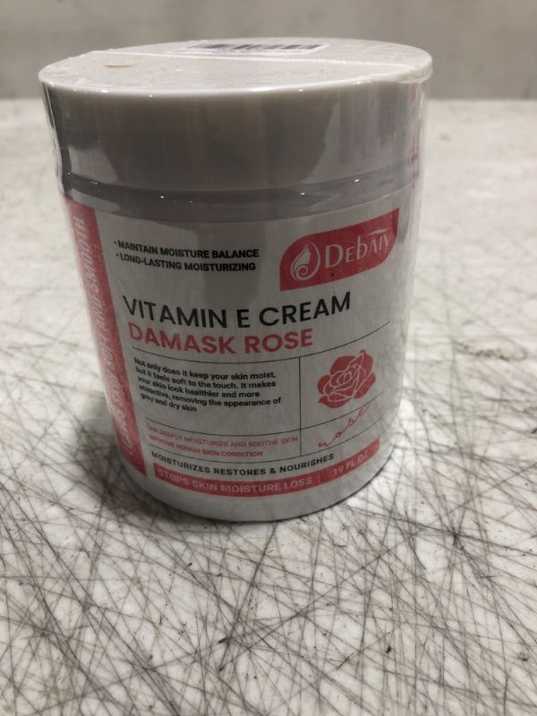 Photo 2 of DEBAIY Damascus Rose Vitamin E Hydration Cream - Gentle Moisturizer for Face and Body and Hand (19FL.OZ)
