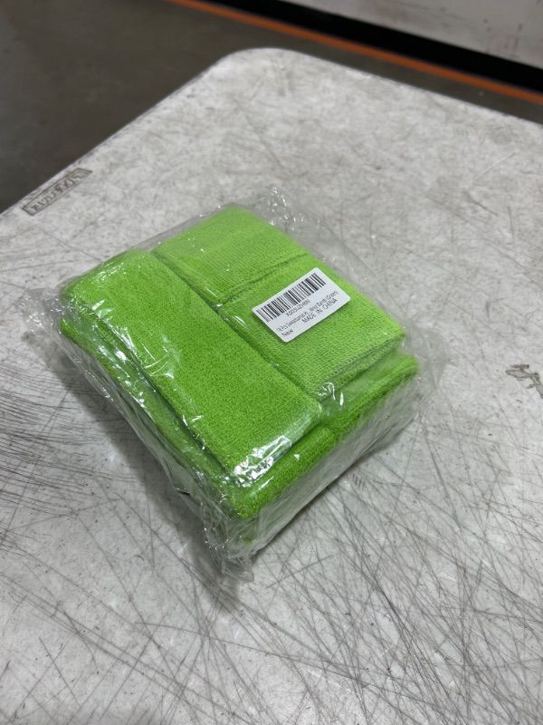 Photo 1 of 18 Pcs Sweatbands Headband Wristband Set Colorful Striped Terry Cloth Sports Athletic Gym 80s Sweat Headbands 6Pack-Green